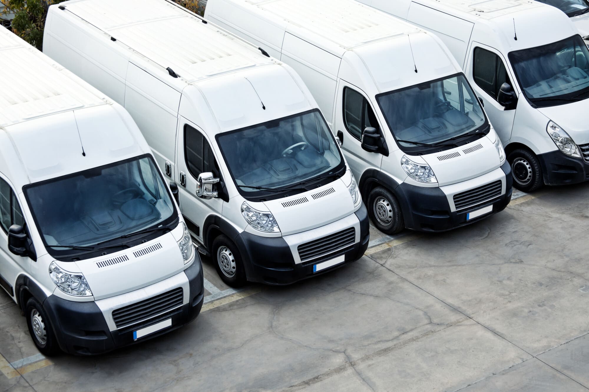 a fleet of vans